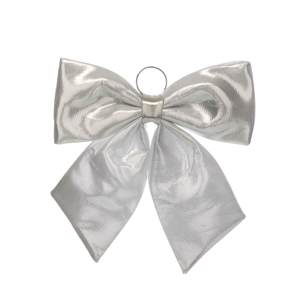 44cm Nordic Lights Decorative Metallic Effect Bow silver-coloured, SO'HOME