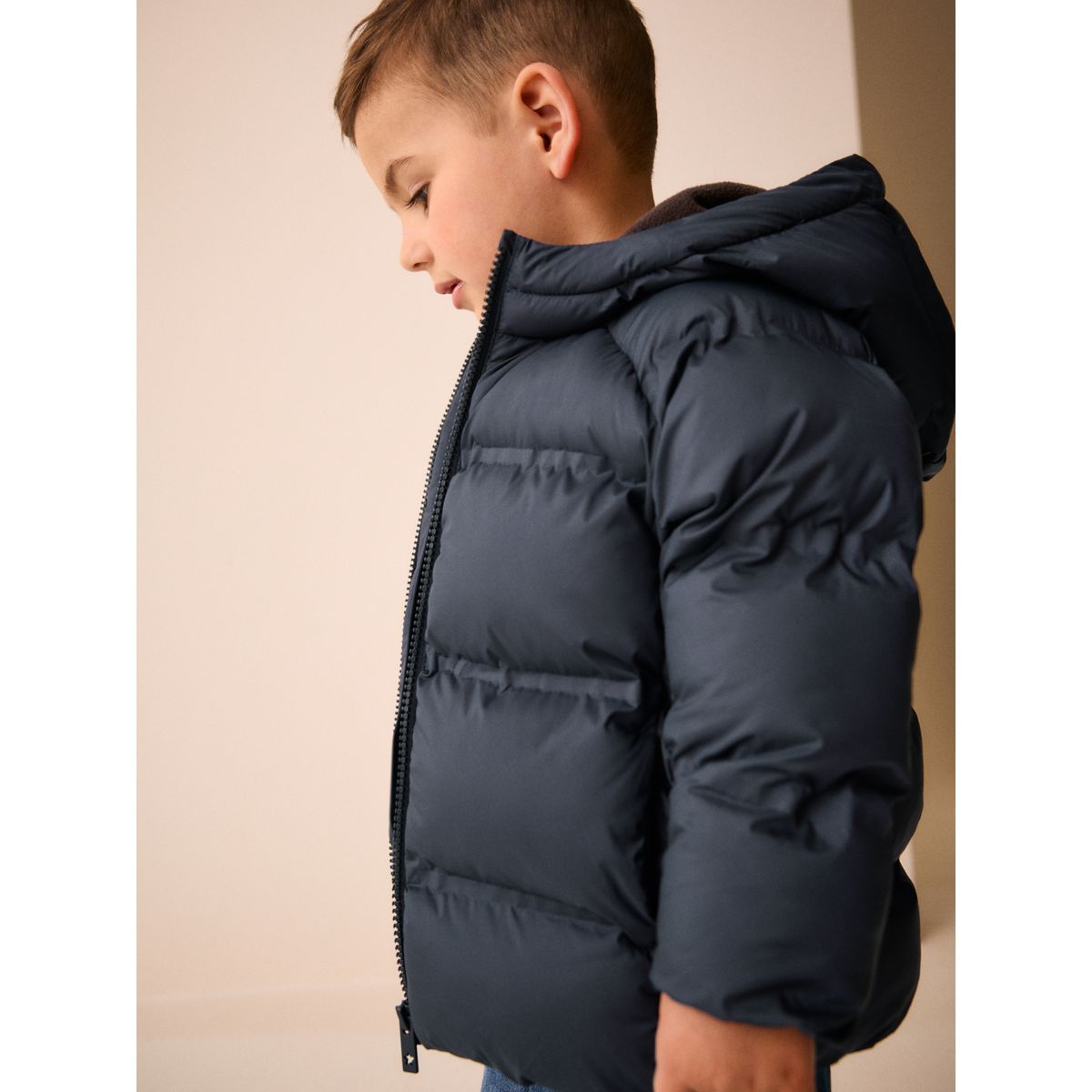 Manteau matelassé bleu marine, NEXT