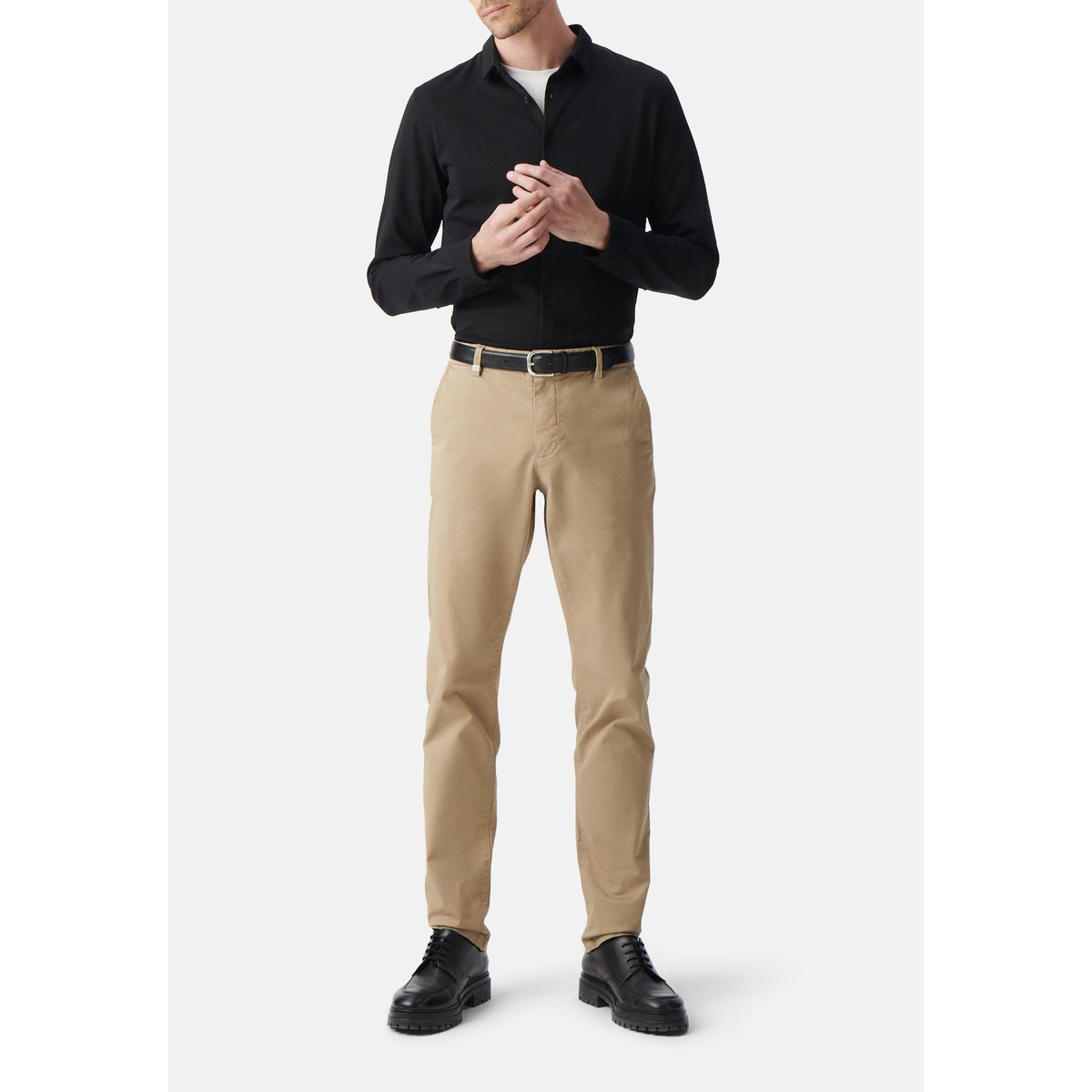 Pantalon chino slim beige, IKKS