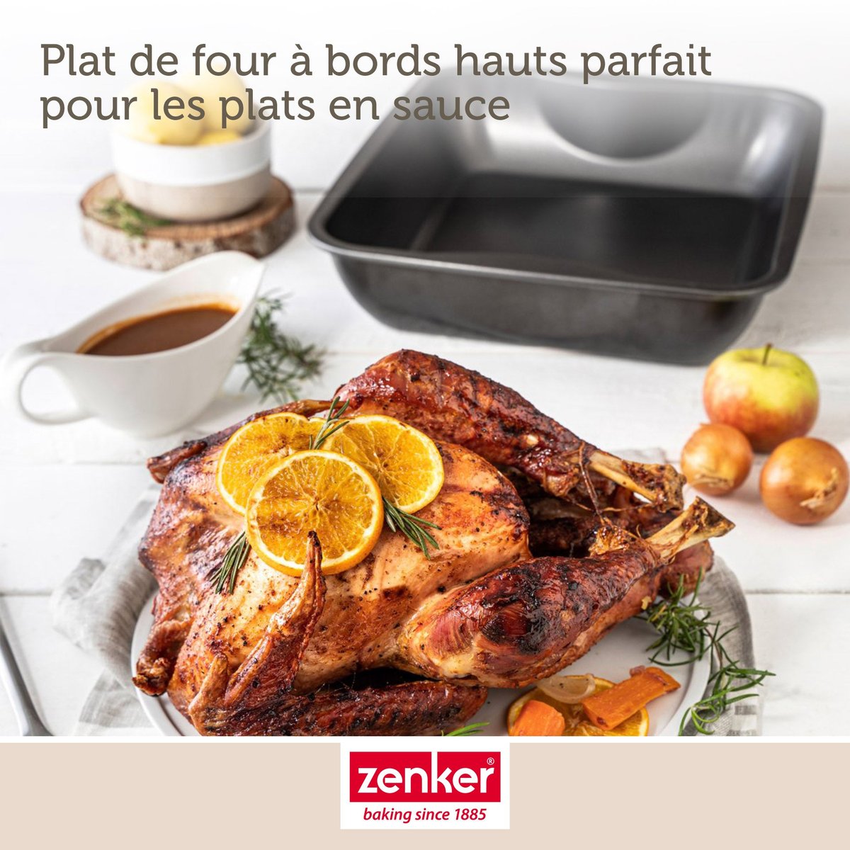 Ensemble de 2 Plats à four XXL rectangle SPÉCIAL COOKING noir, ZENKER