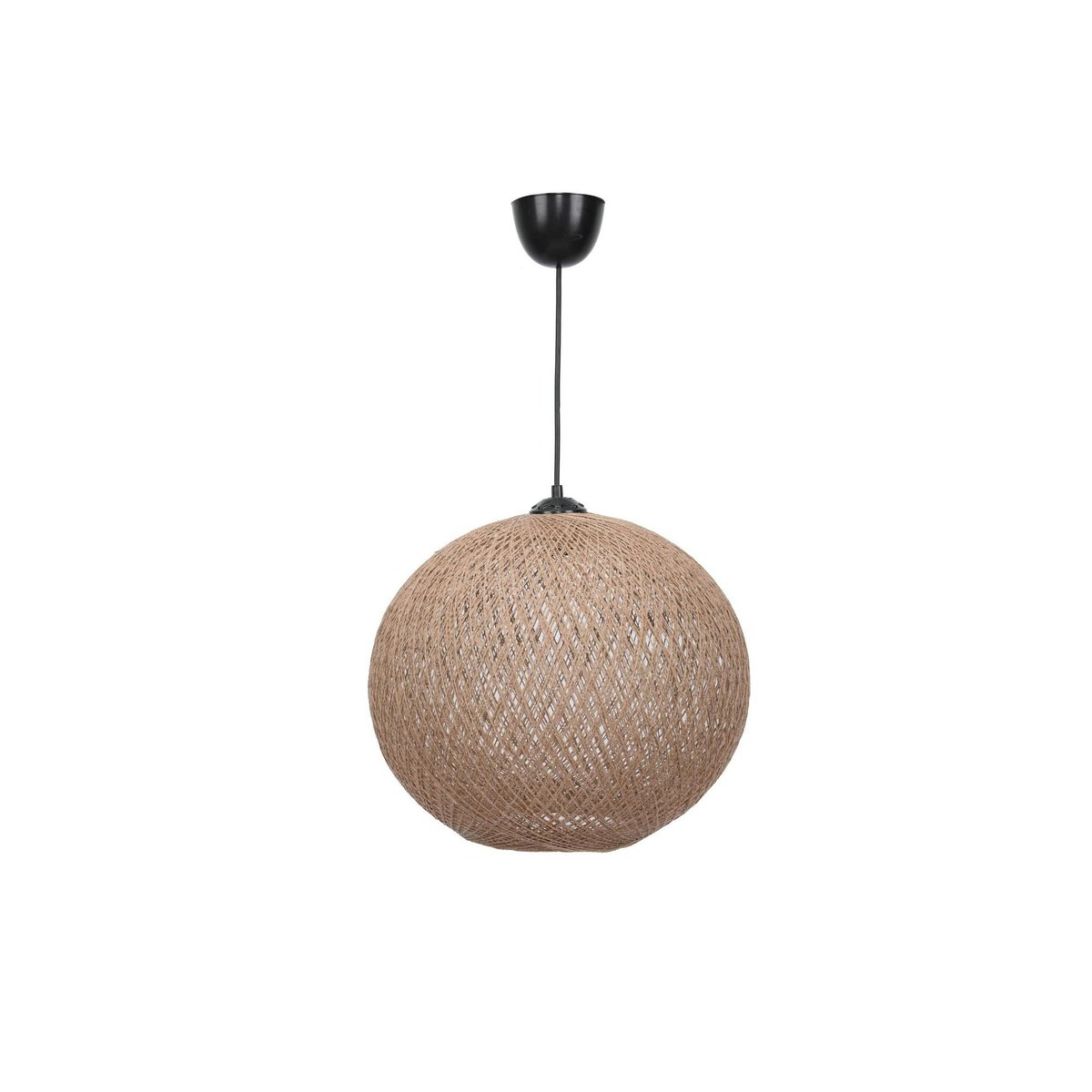 Suspension bohème jute naturelle - forme boule, ø38 cm AROSA beige, PIER IMPORT