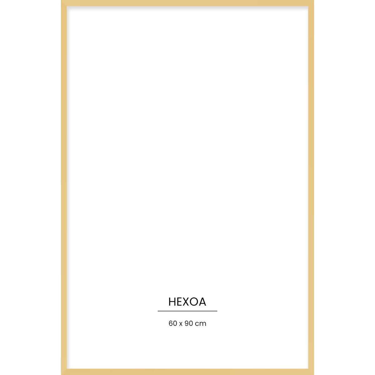 Cadre métal Or 60x90cm cadre seul, HEXOA