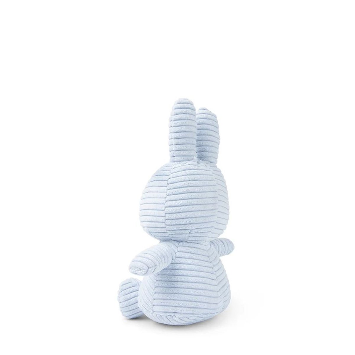 Peluche lapin Miffy velours côtelé éco 23 cm Bleu glace couleur unique, BON TON TOYS