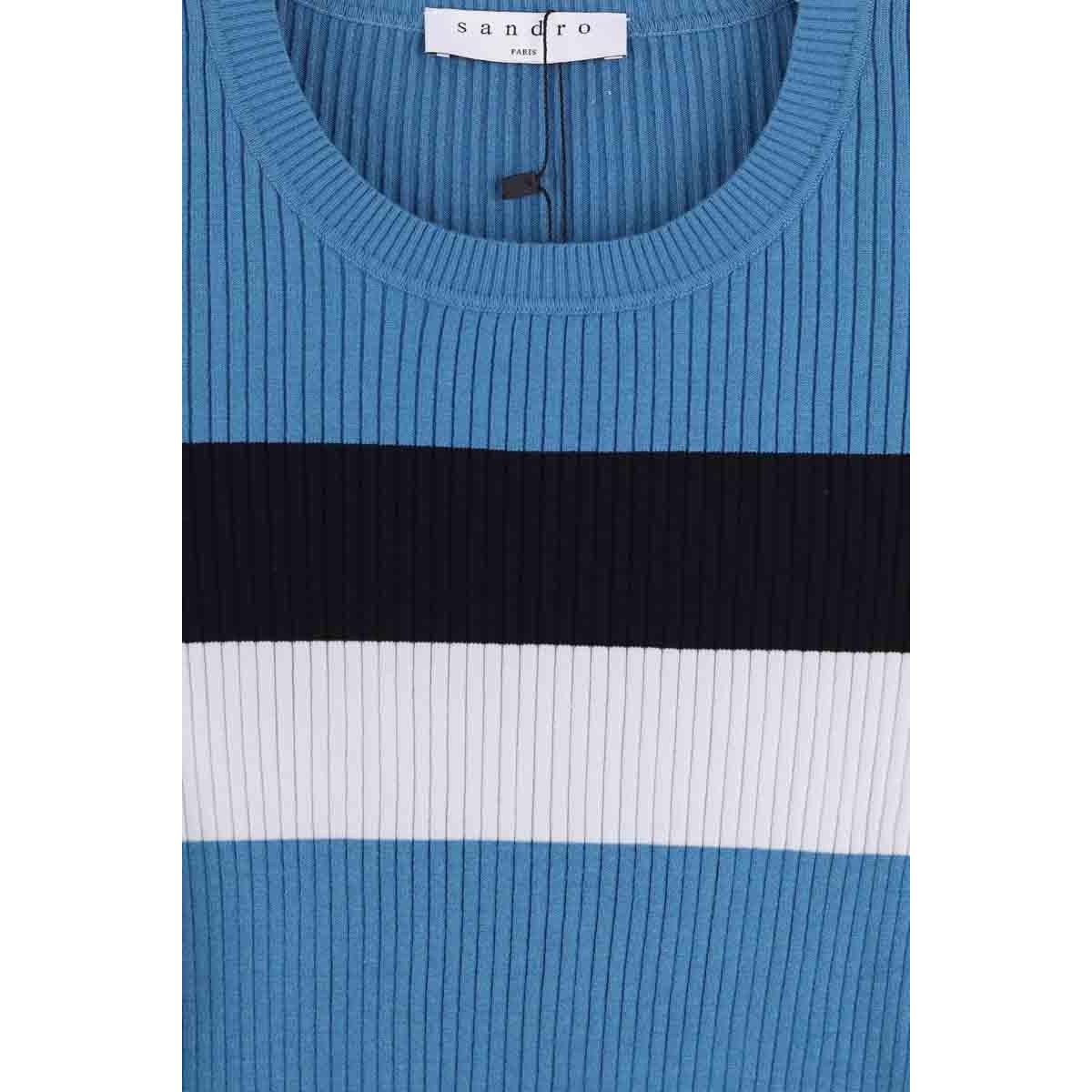 T-shirt - Très Bon État bleu, SANDRO