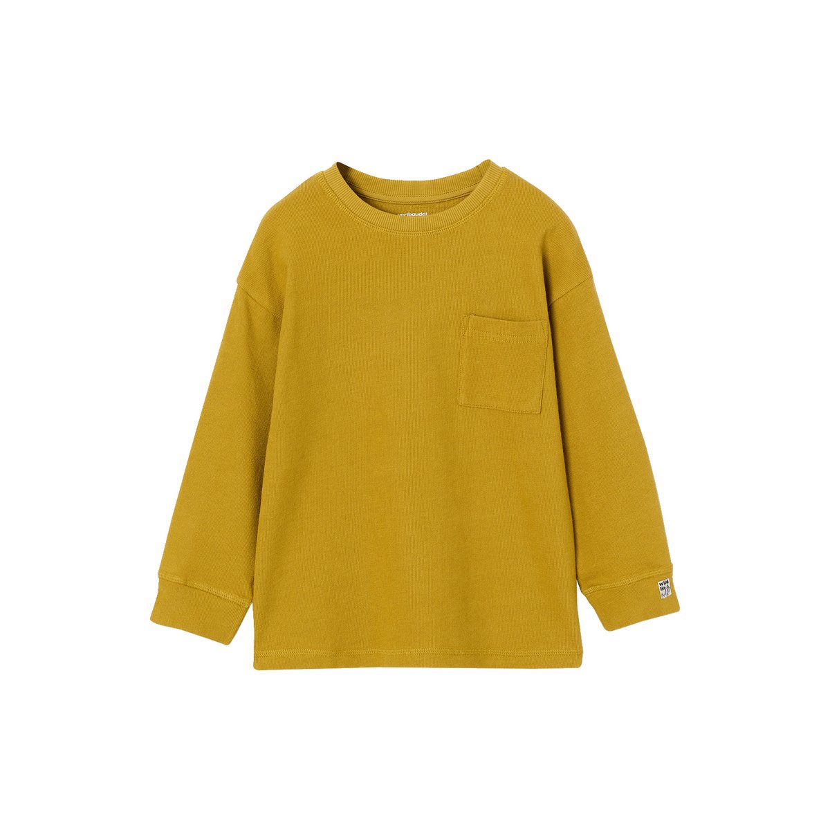 T-shirt manches longues olive, VERTBAUDET