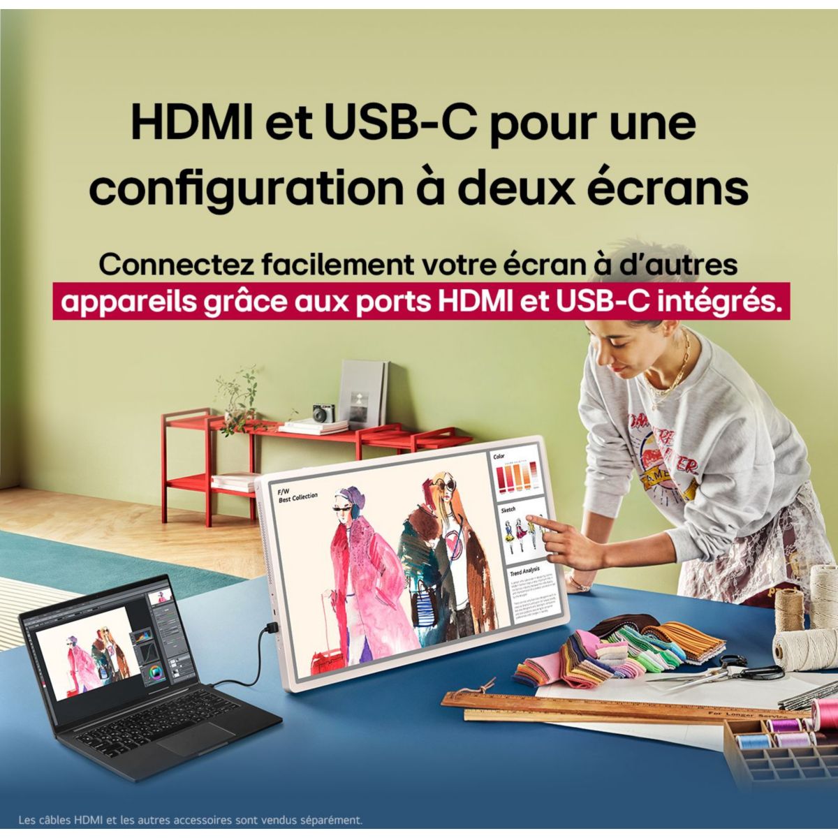 TV LED StanbyME 2 27LX6 (68cm) couleur unique, LG