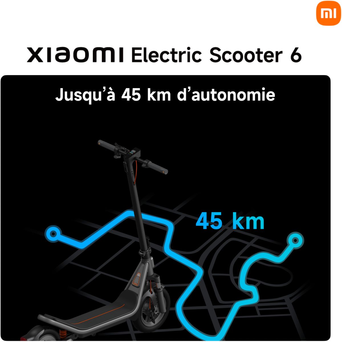 Trottinette électrique Electric Scooter 6 Noir noir, XIAOMI