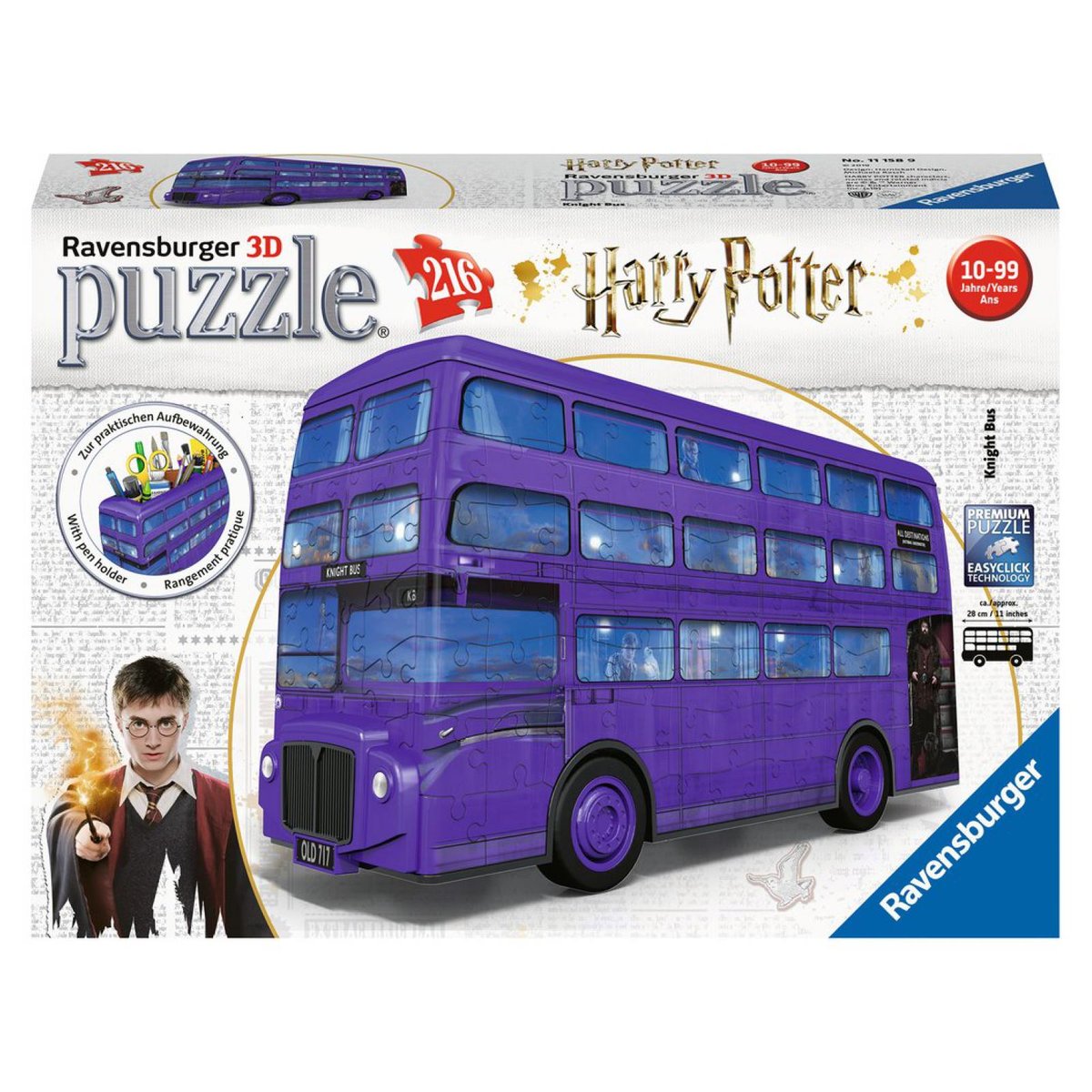 Puzzle 3D Magicobus / Harry Potter couleur unique, RAVENSBURGER