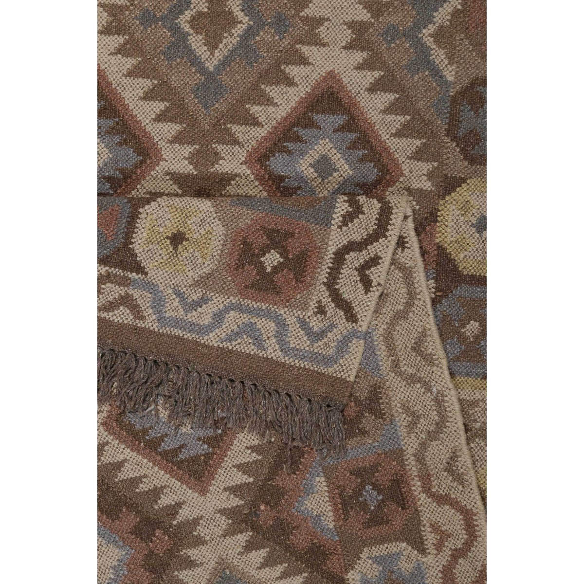 Tapis en laine, tissé main, oriental , MIGNY brun, WECON HOME
