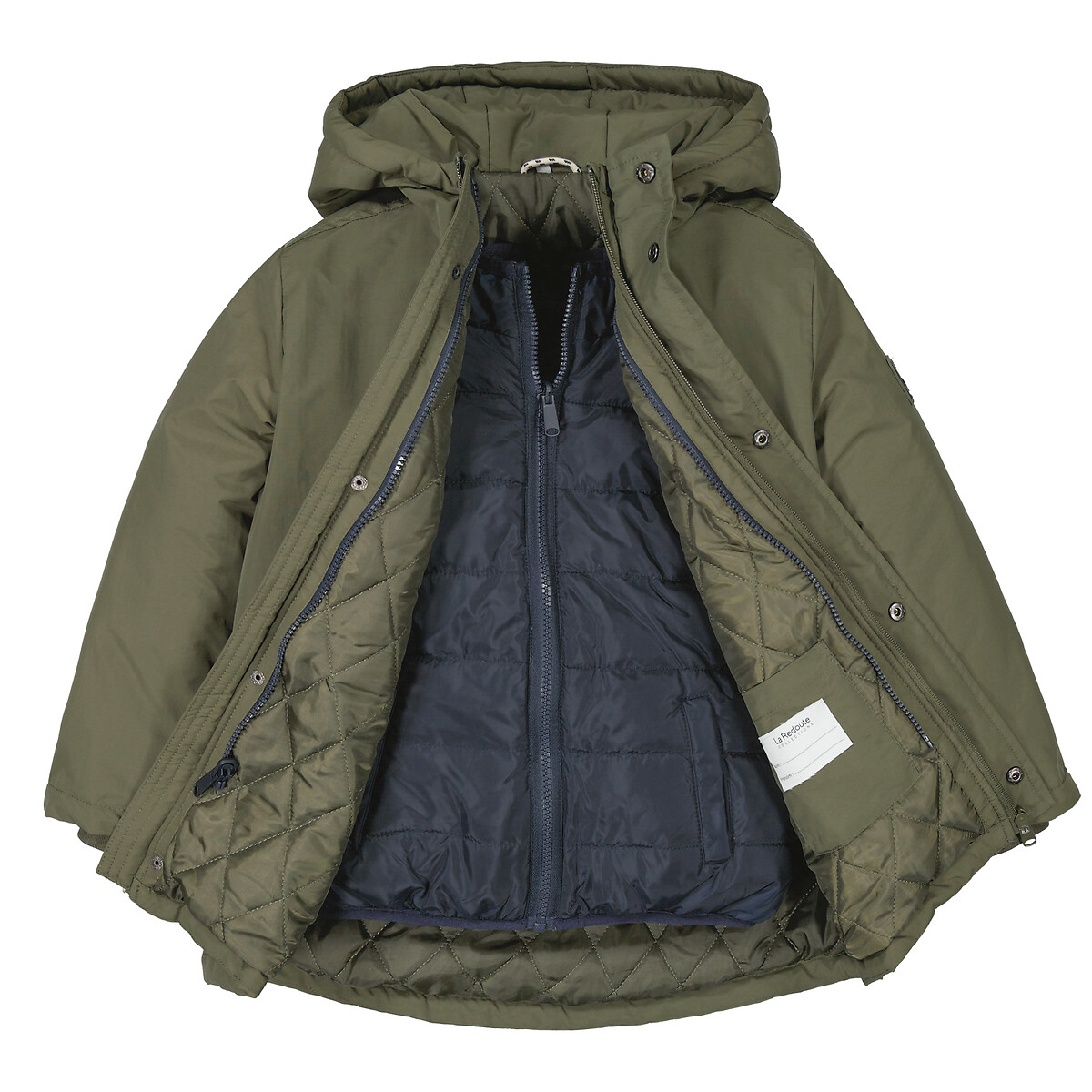 3-in-1 Parka khaki, LA REDOUTE COLLECTIONS