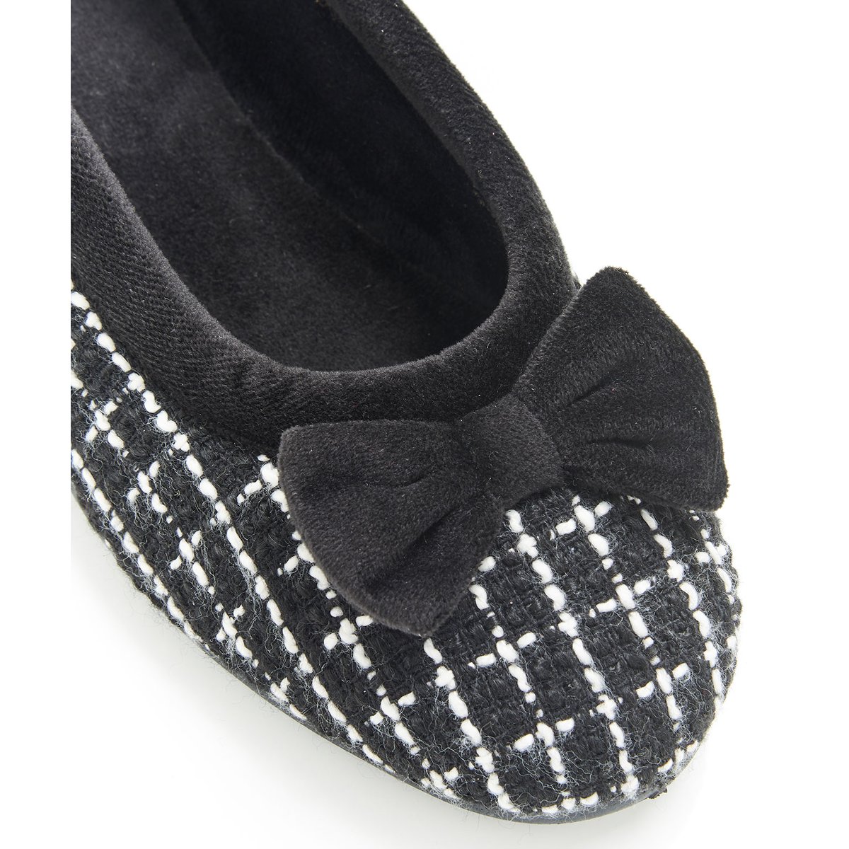 Ballerines Thermolactyl noir carreaux, DAMART