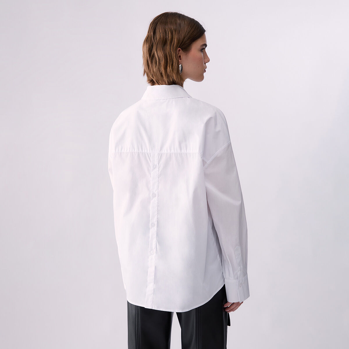 Chemise avec Fente Arrière blanc optique, LIU JO