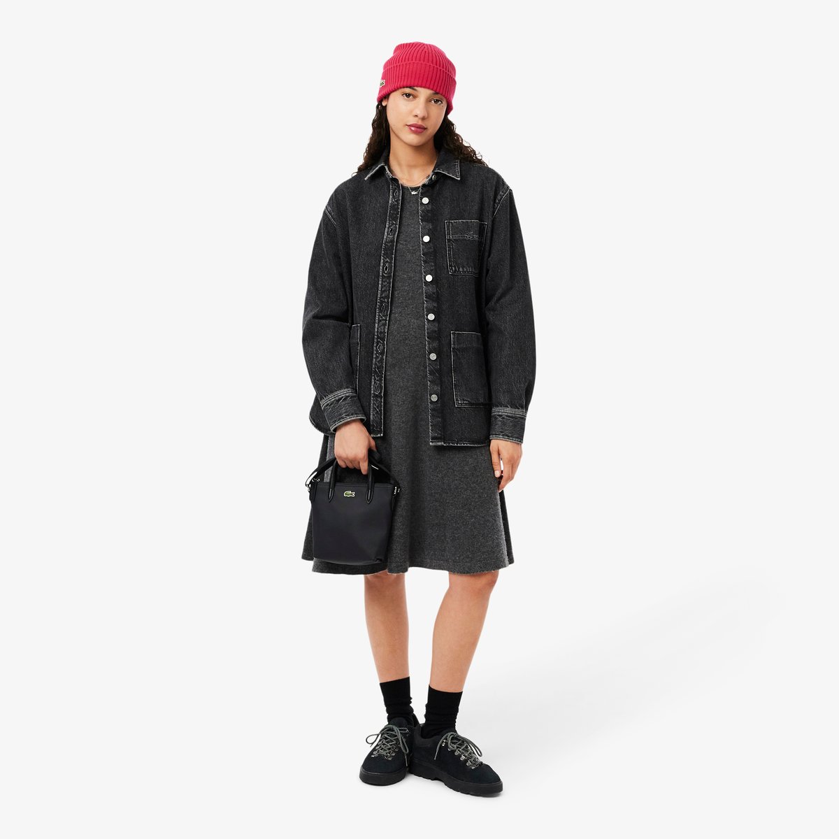Mini sac cabas L.12.12 Concept noir-000, LACOSTE