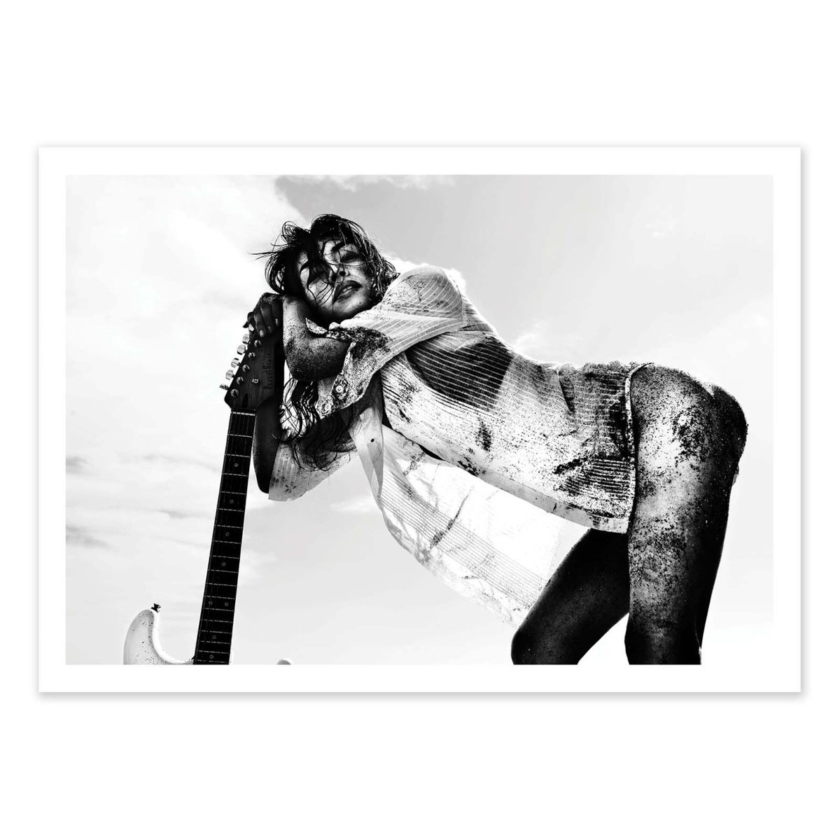 Affiche d'art - Under the summer - Eddie Wetton gris, WALL EDITIONS