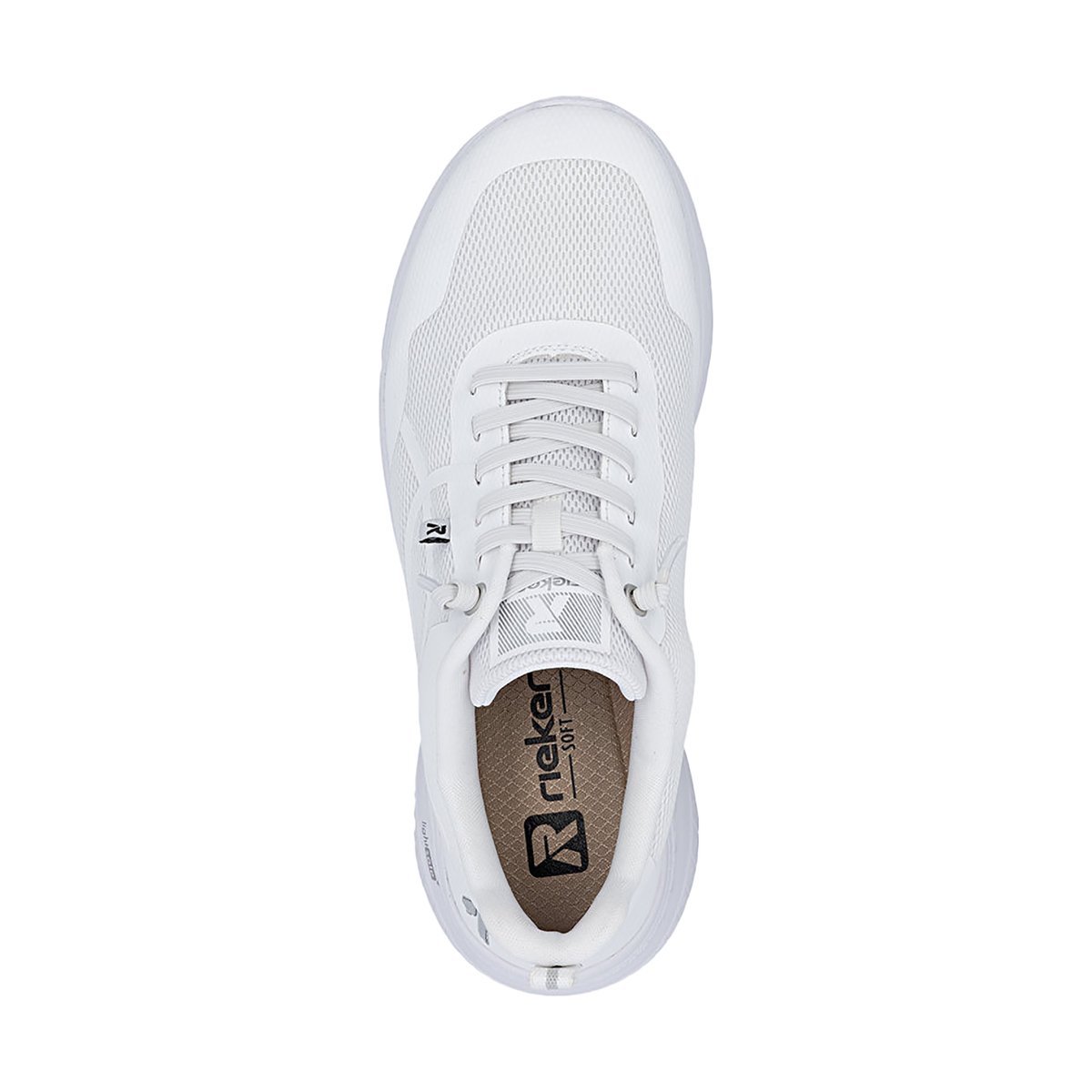 Basket Basse à Lacets Mesh blanc, RIEKER