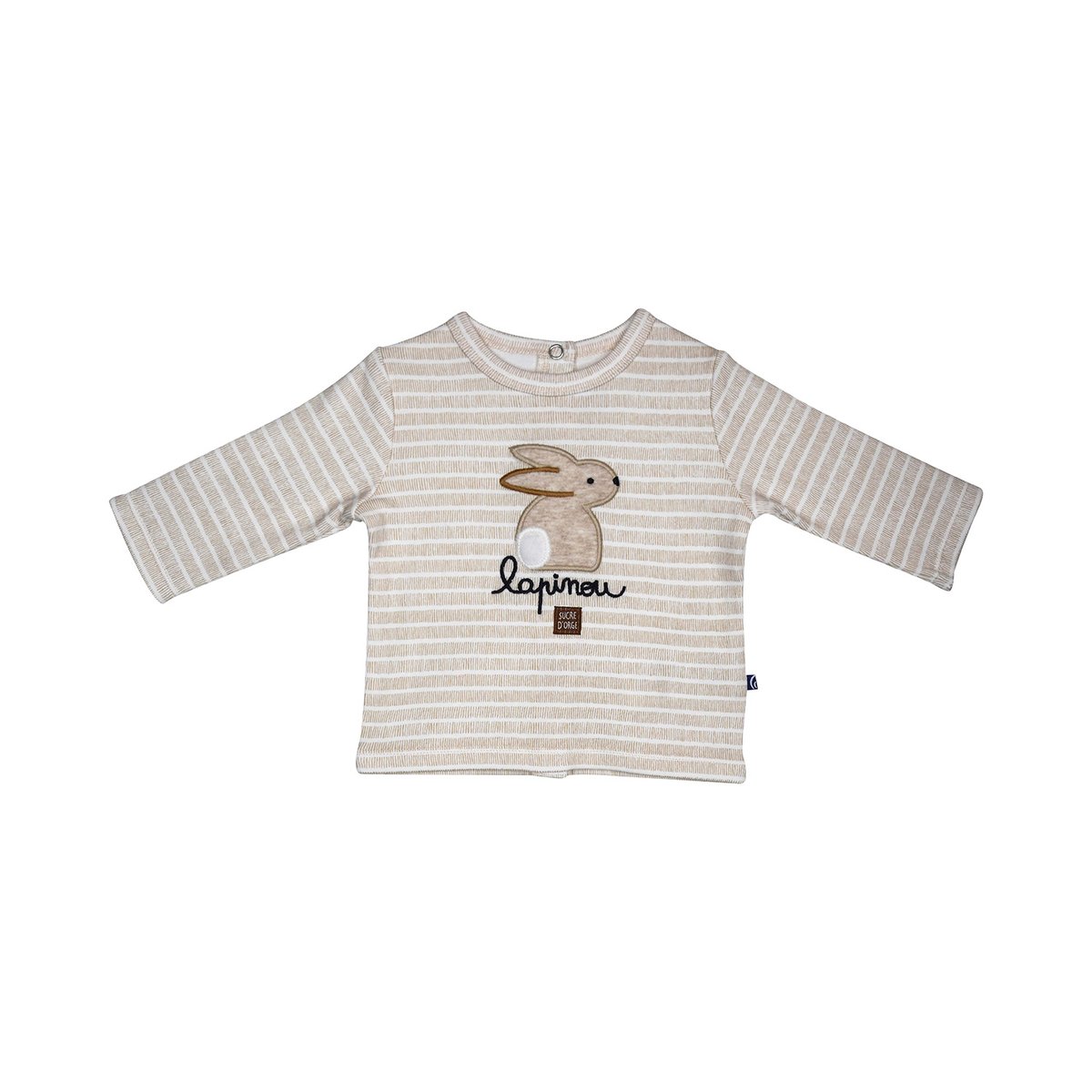 Tee shirt pantalon ivano maille naissance blanc, SUCRE D'ORGE