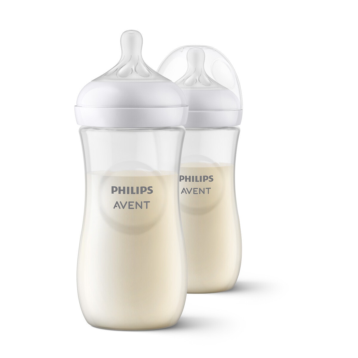 Lot de 2 biberons natural SCY906/02 transparent, PHILIPS AVENT