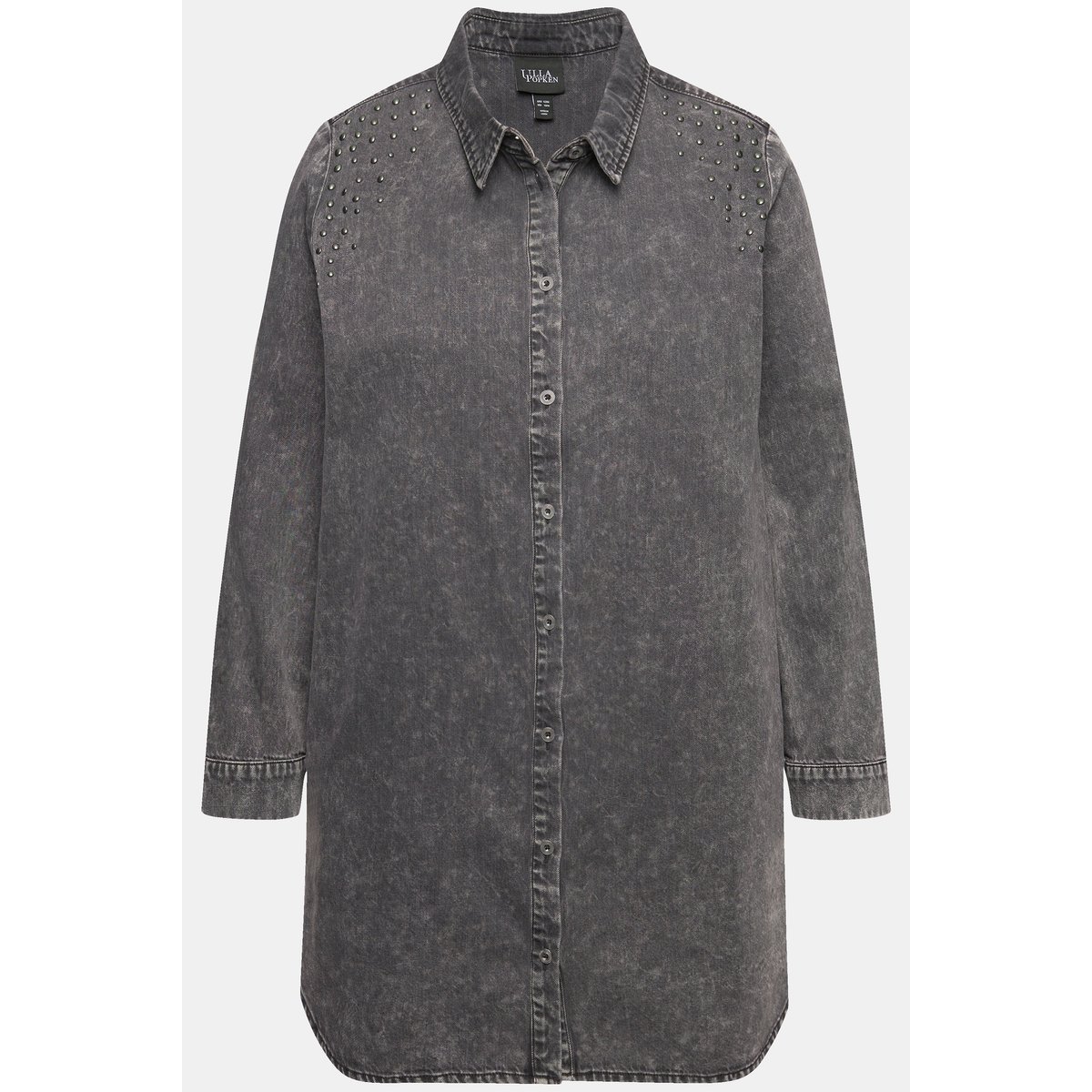 Chemise en jean évasée jean gris foncé, ULLA POPKEN