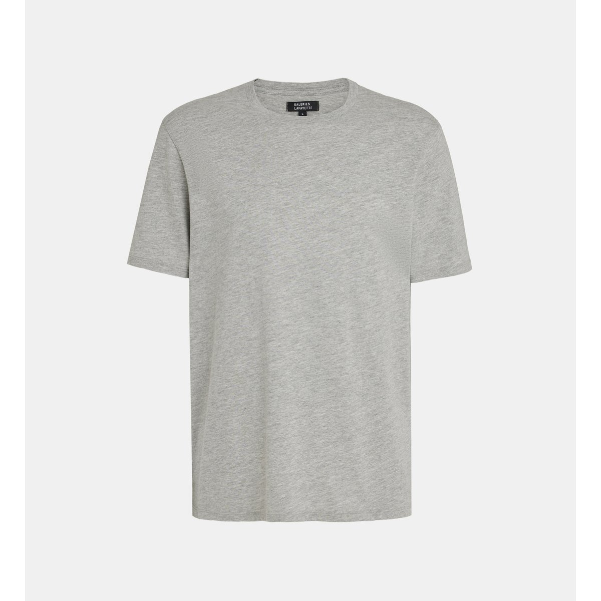T-shirt sishron coton bio gris chiné, GALERIES LAFAYETTE