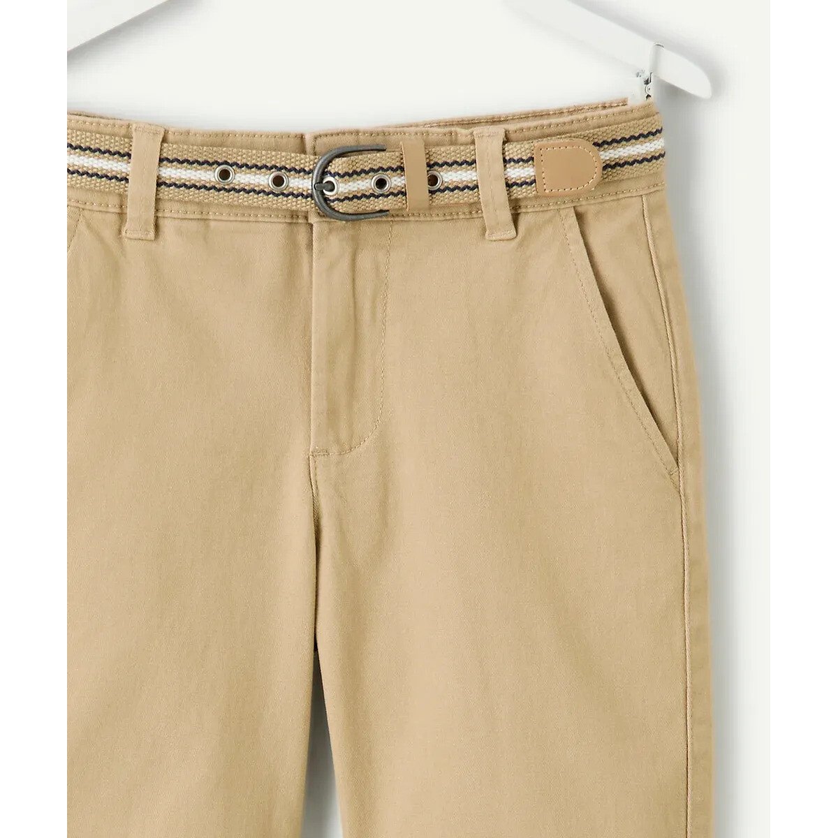 Pantaloncini chino con cintura beige, TAPE A L'OEIL