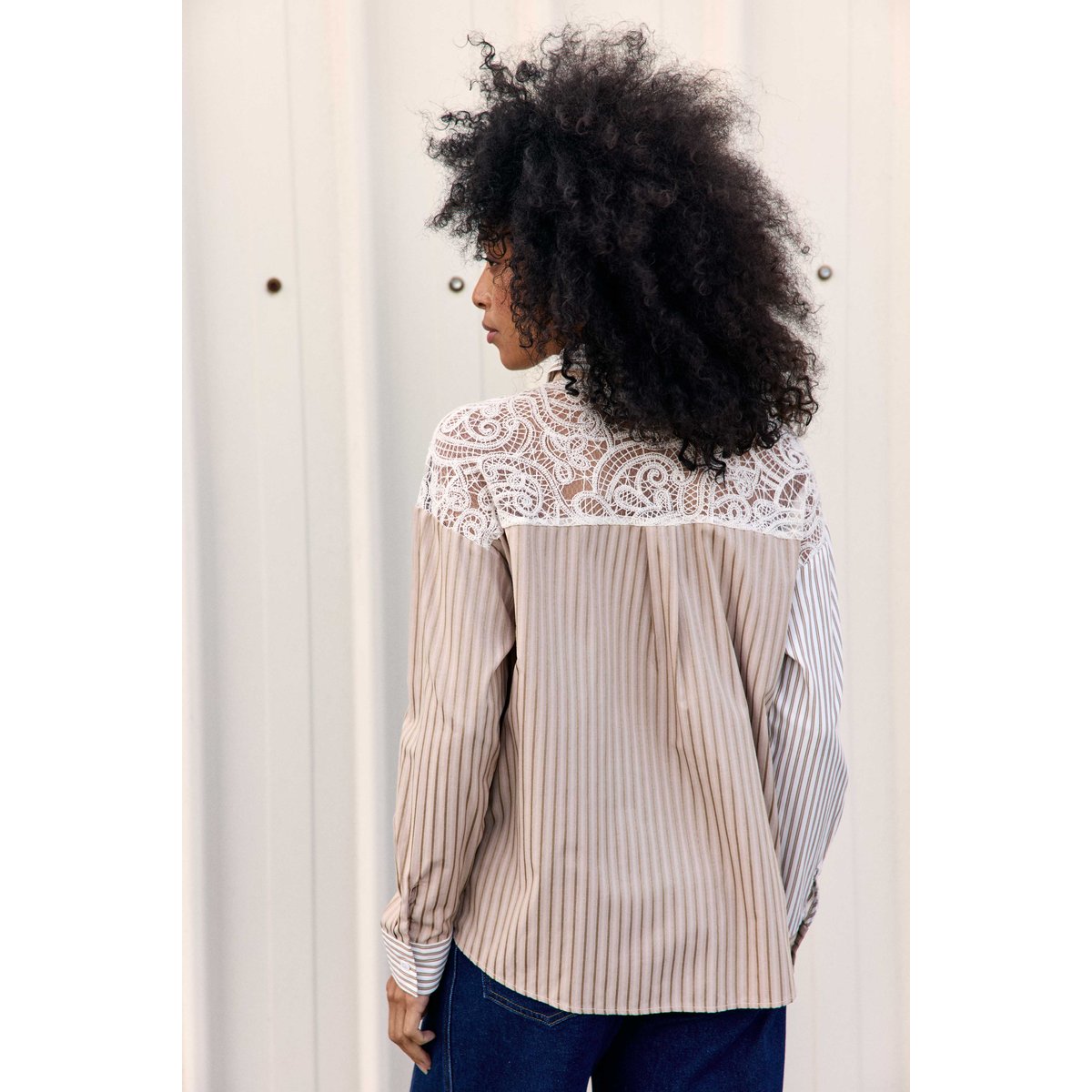 CHEMISE imprimé rayures, marinière CELINE 13-patch, LA PETITE ETOILE