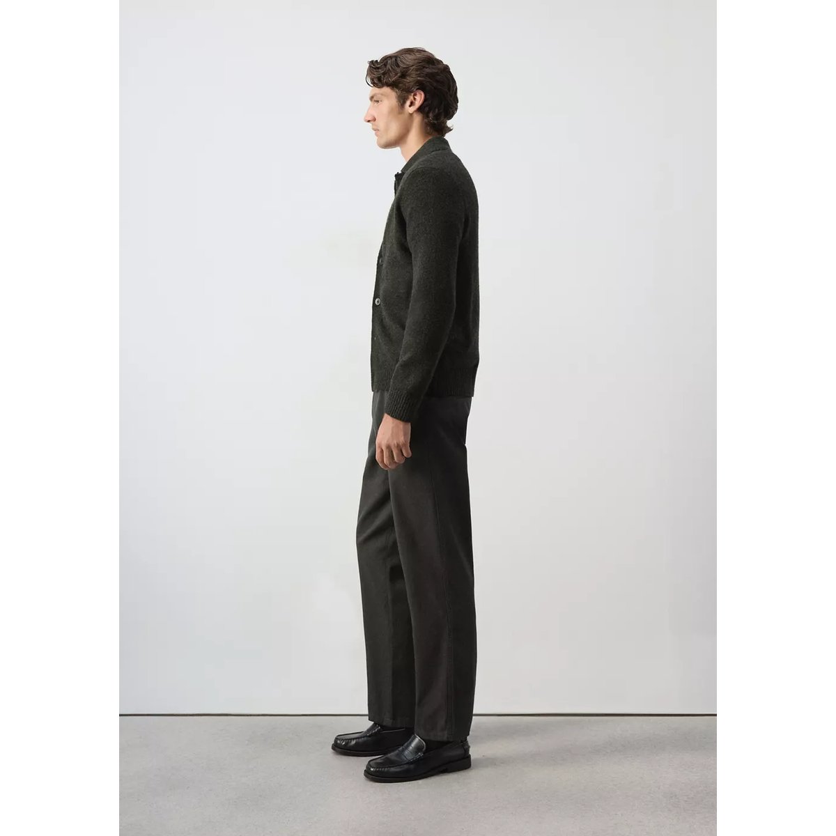 Pantalon coupe relaxed 100% coton café, MANGO MAN