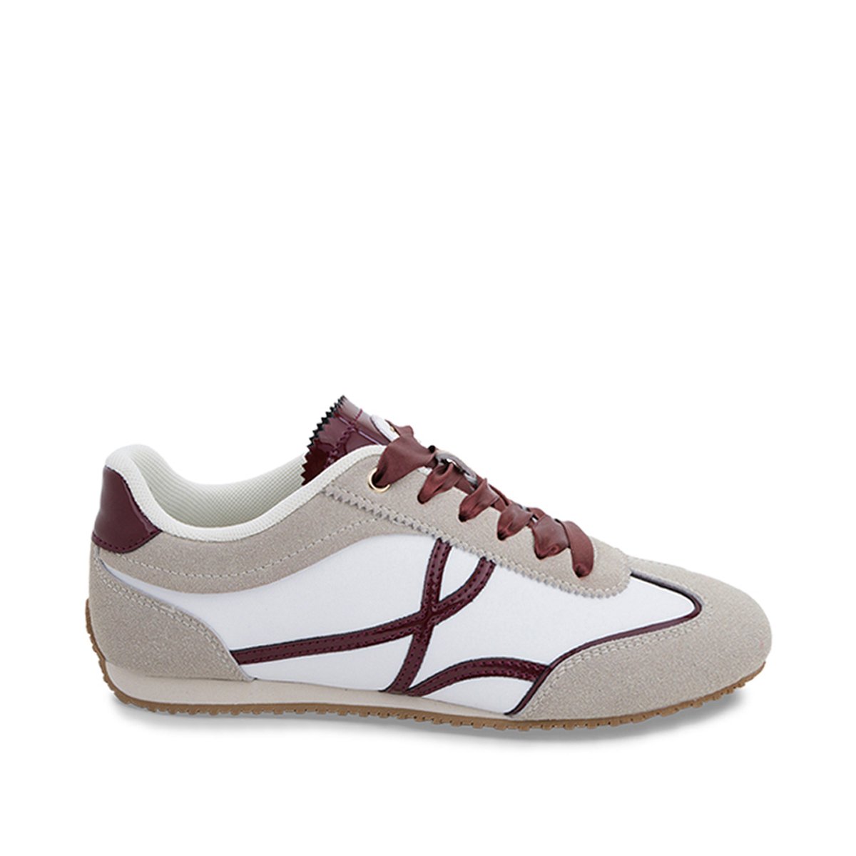 Baskets basses à lacets ALBA beige clair, LES TROPEZIENNES PAR M.BELARBI