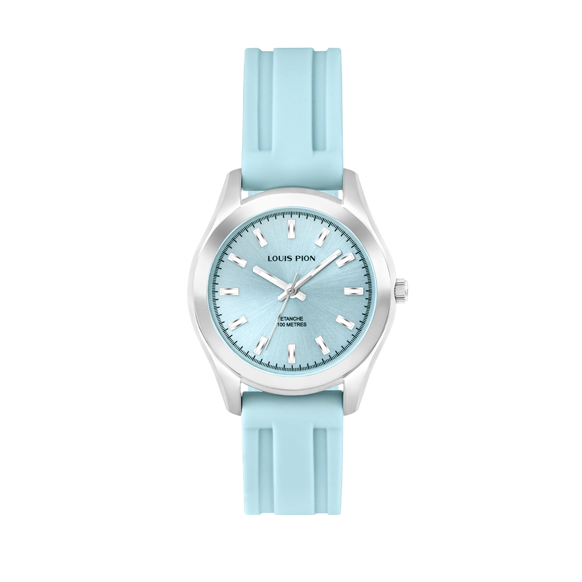 Montre Analogique ADRIENNE argenté bleu clair bleu clair, LOUIS PION