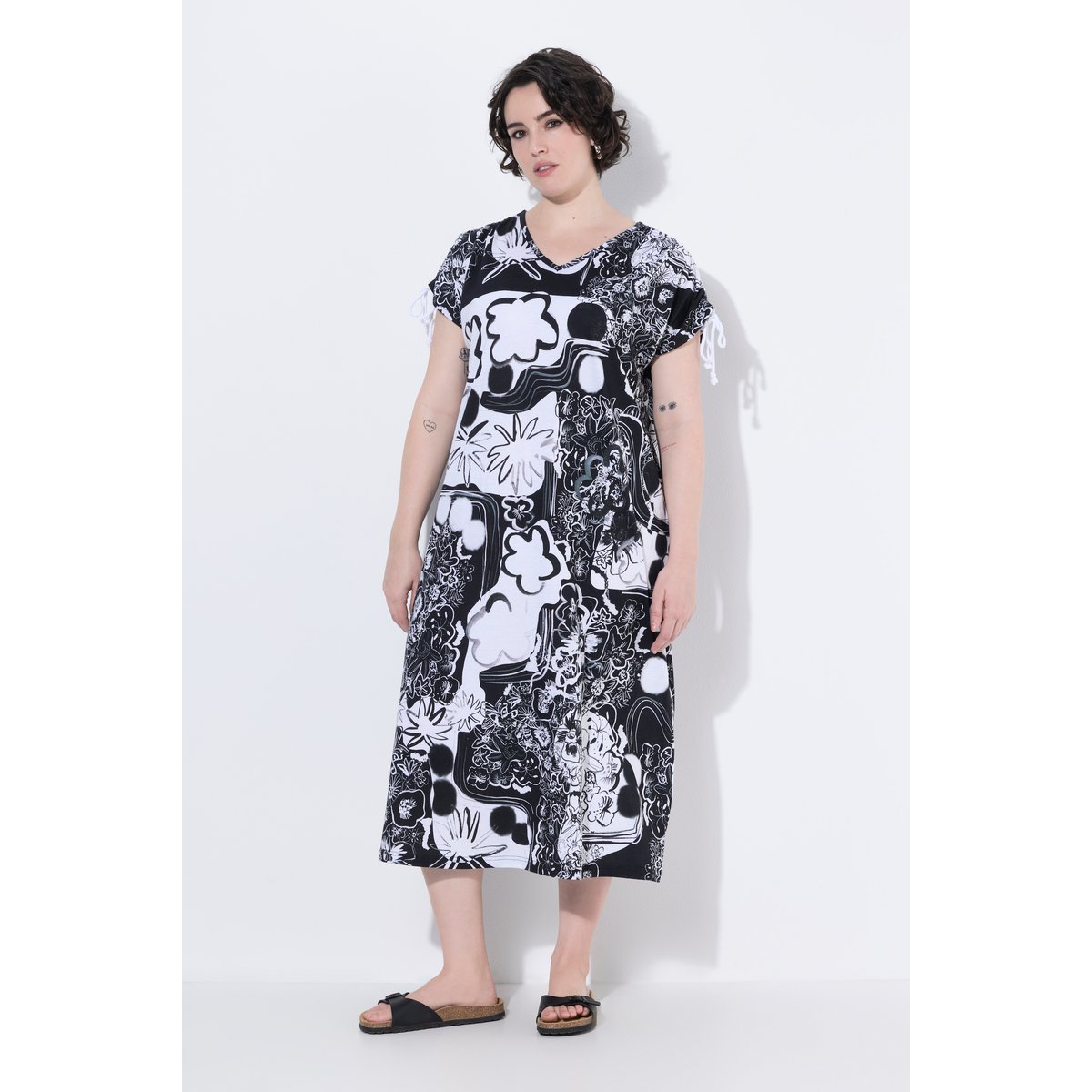 Robe en jersey sans manches noir, ULLA POPKEN