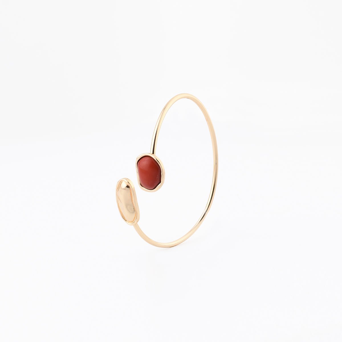 Jonc fin à cabochon marron, BALABOOSTE
