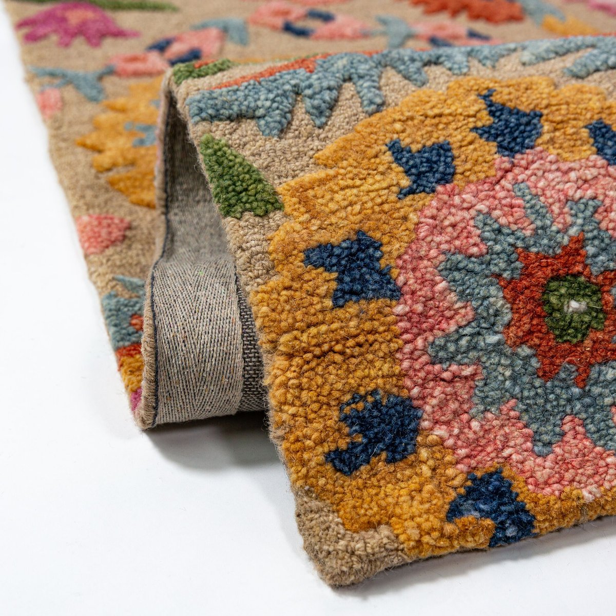 Tapis en laine AMIRA FLORAL multicolore, FLAIR RUGS
