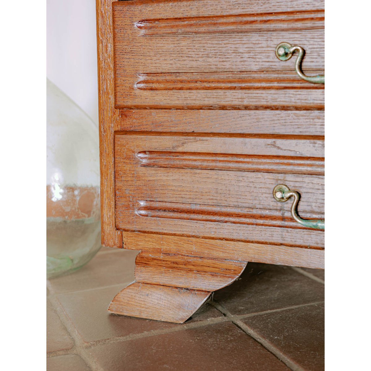Commode classique en chêne massif Garance N°701 - Bon état bois clair, DEBONGOUT