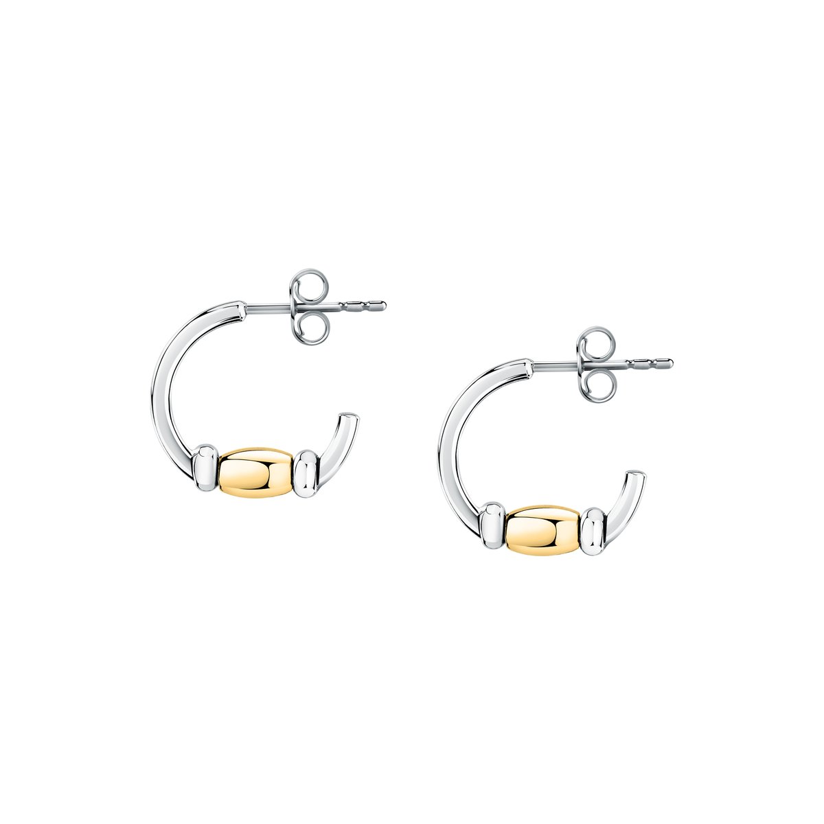 Boucles D'Oreilles en acier,cristaux, COLORI argent, or, MORELLATO