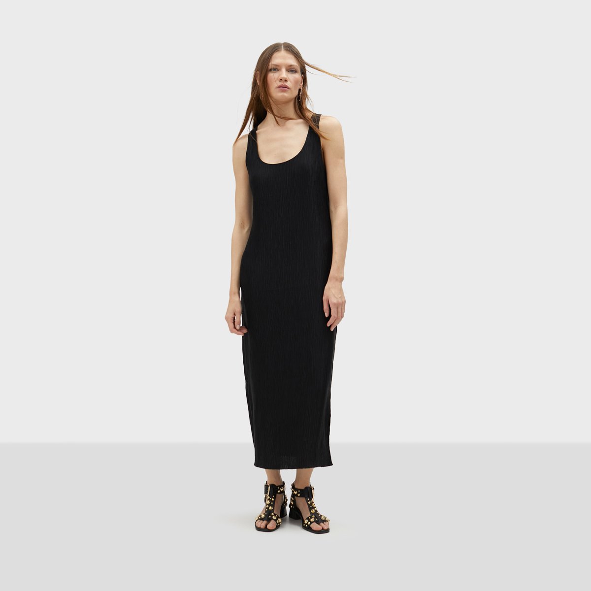 Robe longue sans manches noir, LOLA CASADEMUNT