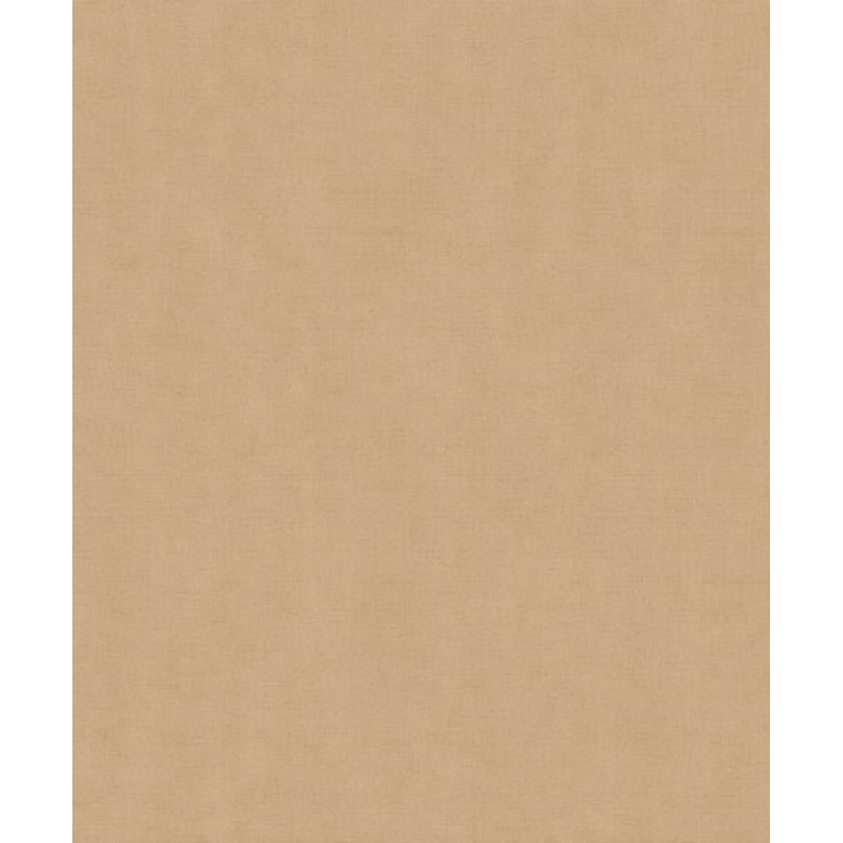 Papier peint uni effet toile lin caramel doré marron, HEXOA