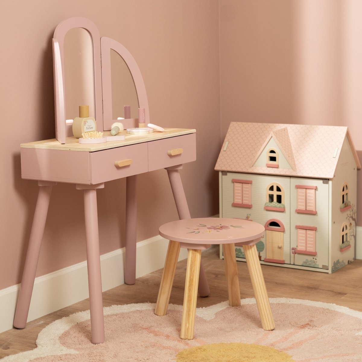 Coiffeuse rose, LITTLE DUTCH