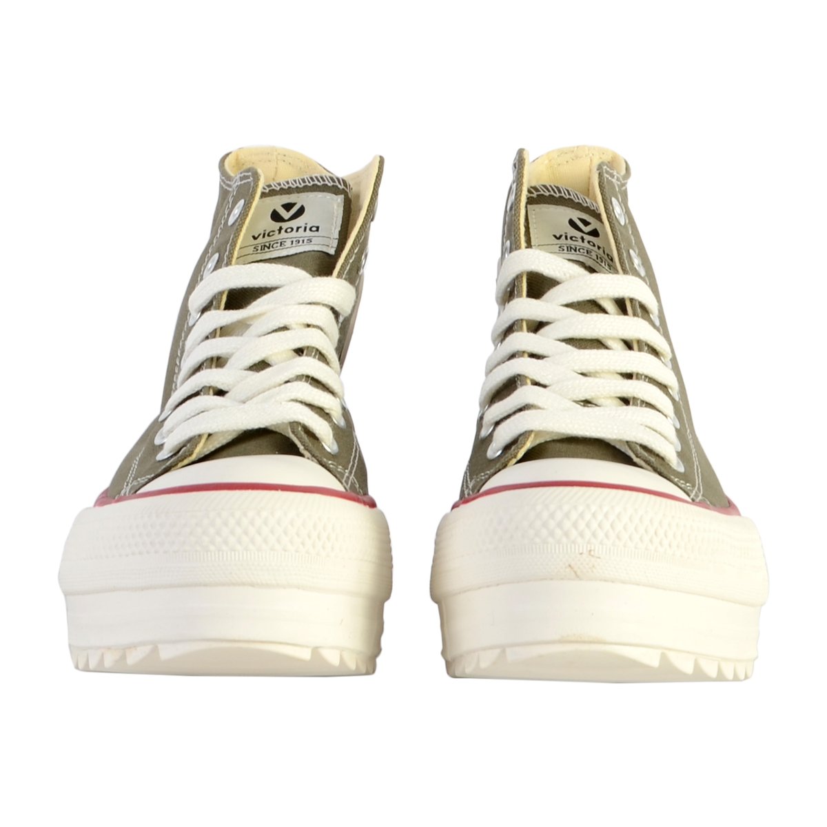 Basket Montante 1 061101 Blanc kaki, VICTORIA