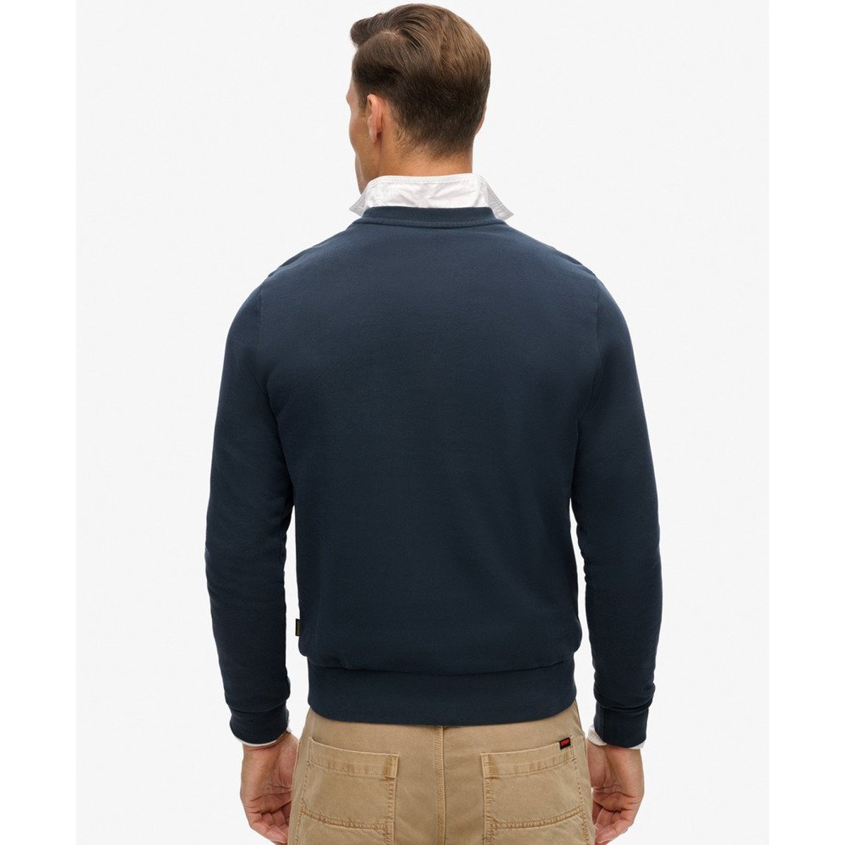 Sweat ras du cou Machined Goods Workwear bleu marine éclipse, SUPERDRY