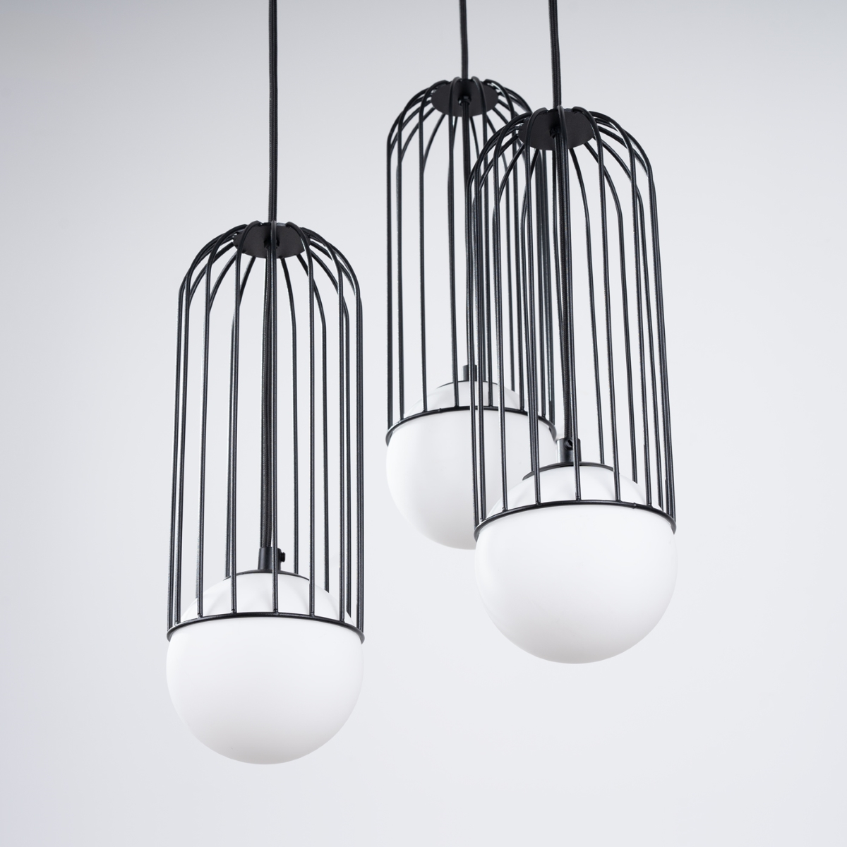 Lustre Acier Noir G9 3 Brina noir, EDEN