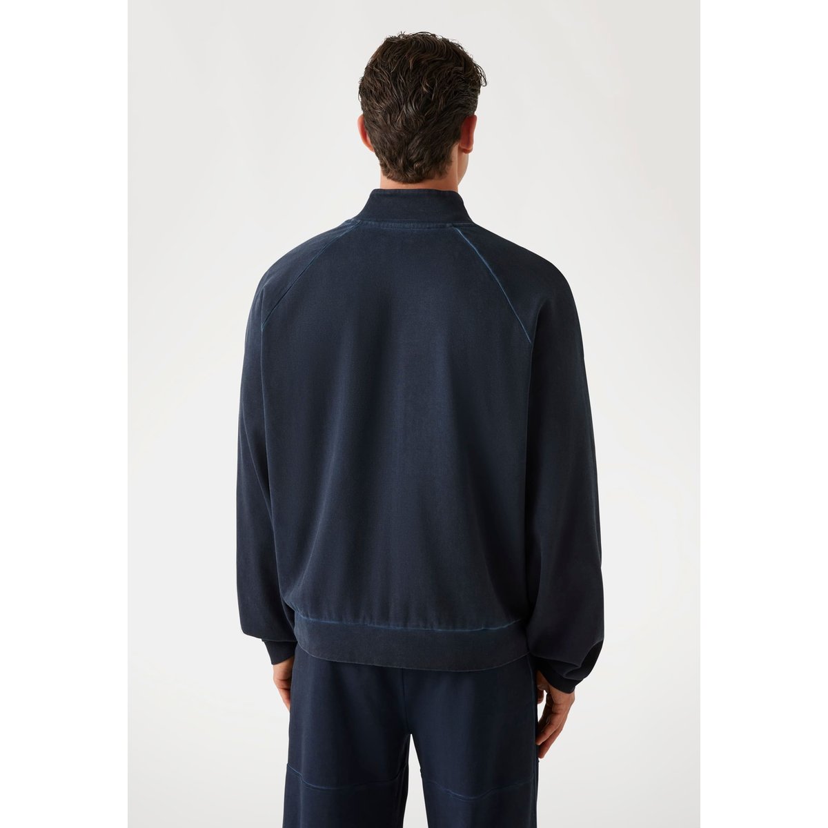 Sweat-Shirt Zippé Logo bleu foncé, GUESS