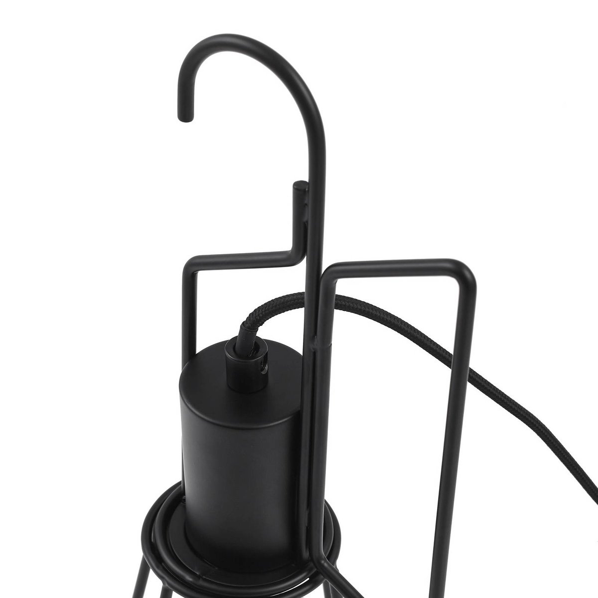 Lampe à poser en métal moderne, Tharion noir, LINDBY