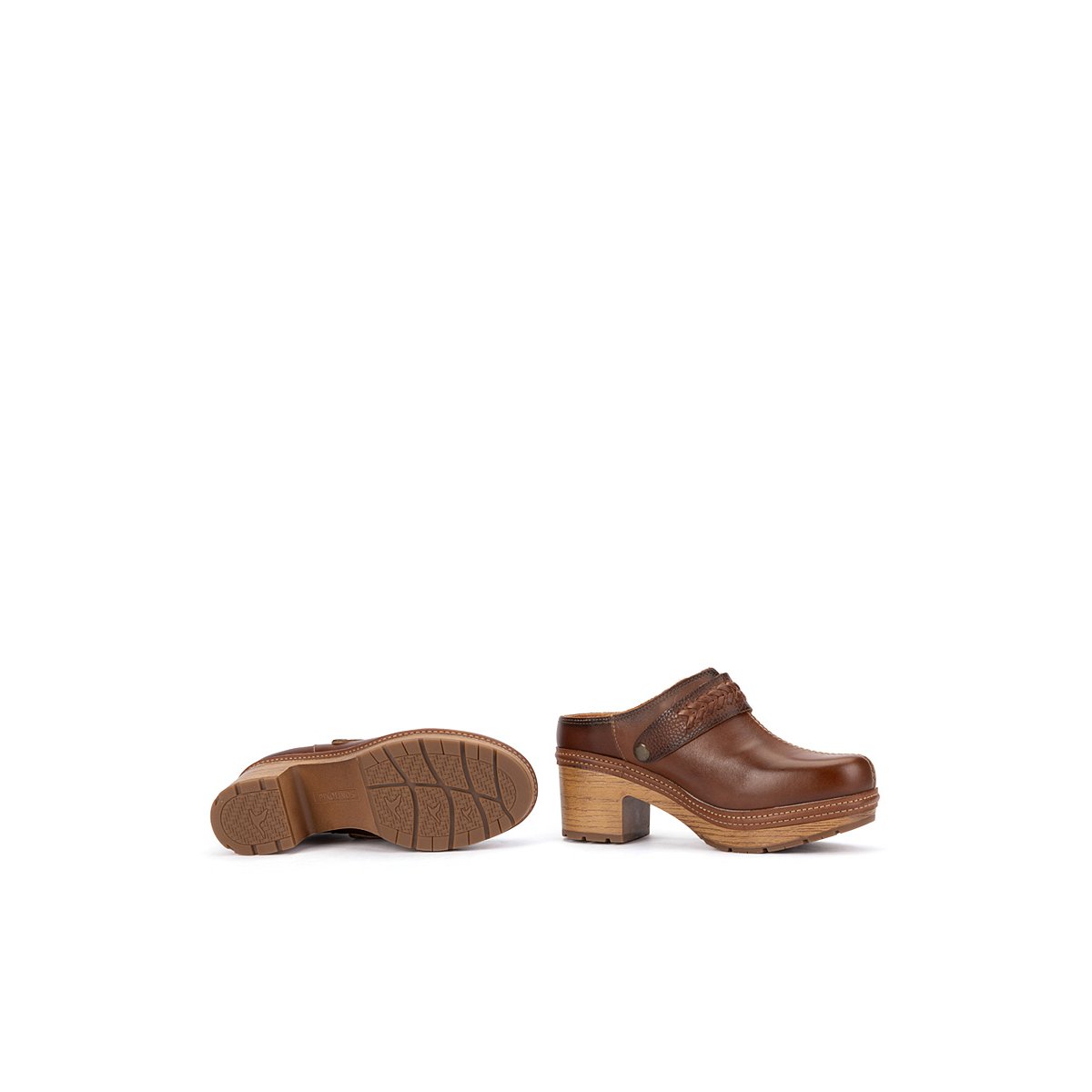 Sabots cuir Sort cuero, PIKOLINOS