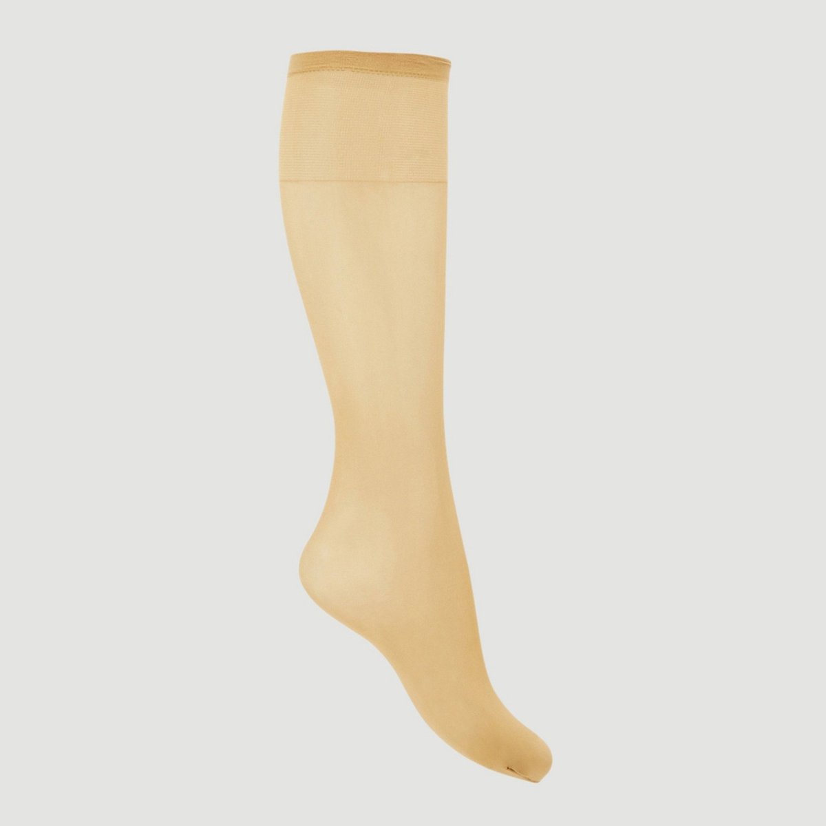 Lot de 2 paires de mi-bas voile résistant ACTIV naturel, MONOPRIX