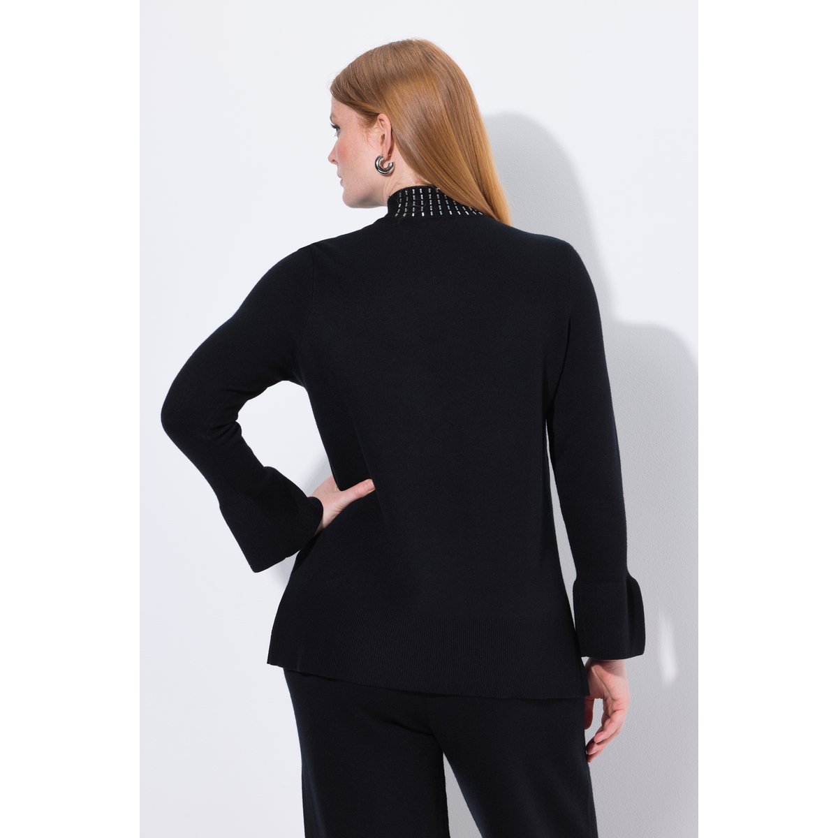 Pull à col montant et manches longues noir, ULLA POPKEN