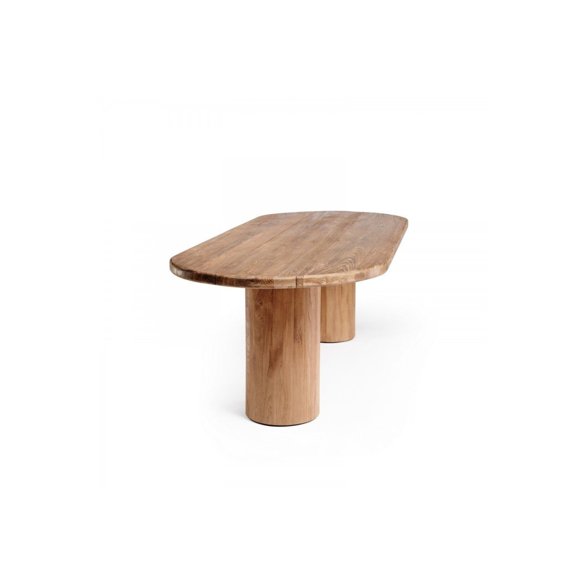 Table de repas ovale en teck massif - GUAJIRA marron, MATHI DESIGN