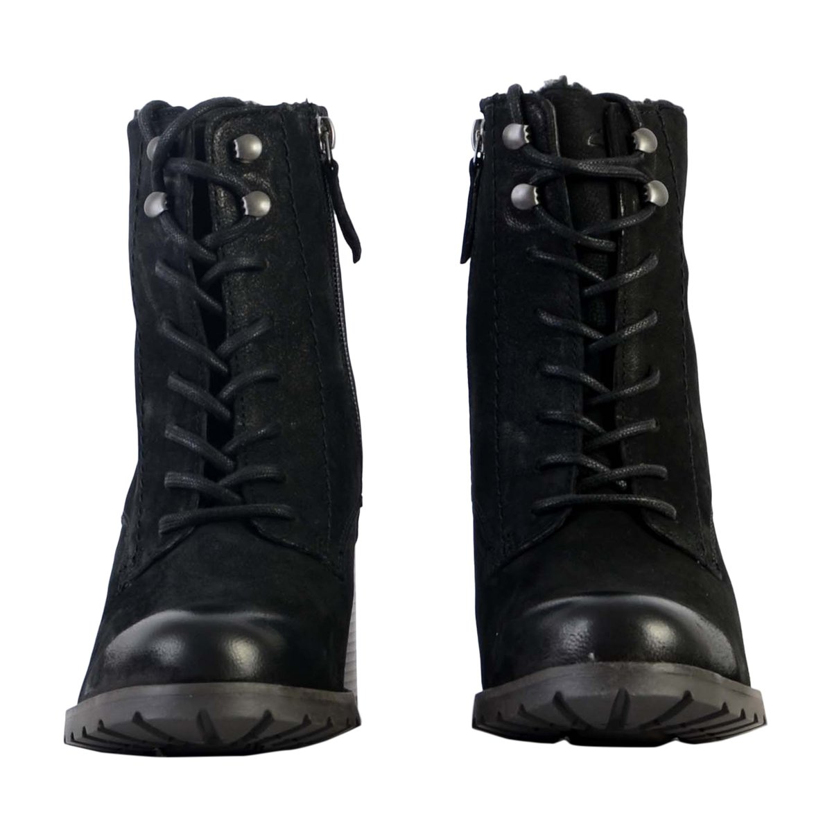 Bottine Cuir Well Lace noir, CLARKS