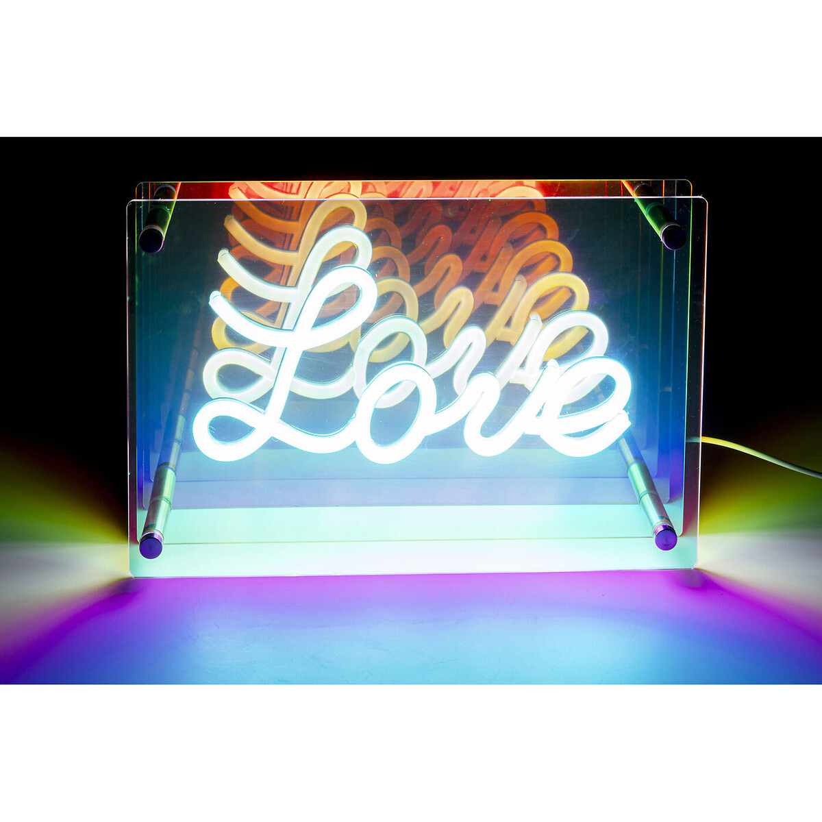 Lampe à poser LED Font LOVE transparent, KARE DESIGN