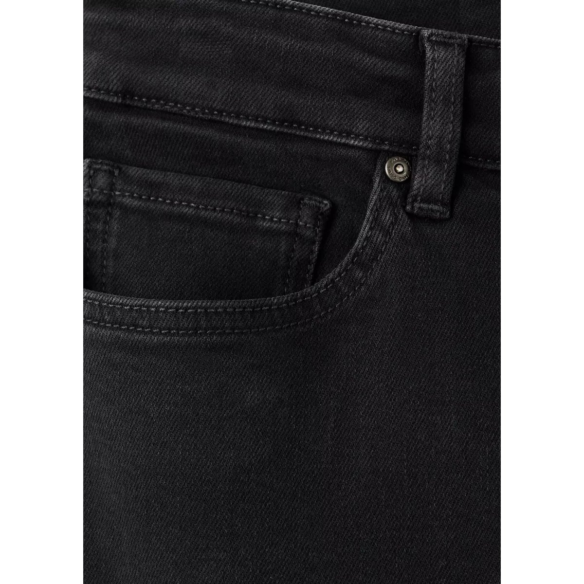 Jean Jude skinny-fit black denim, MANGO MAN
