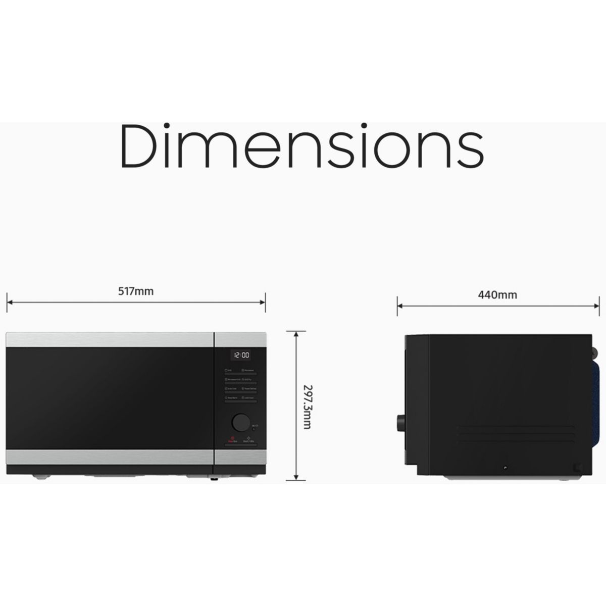 Micro ondes MS32DE4504AT 32L inox, SAMSUNG