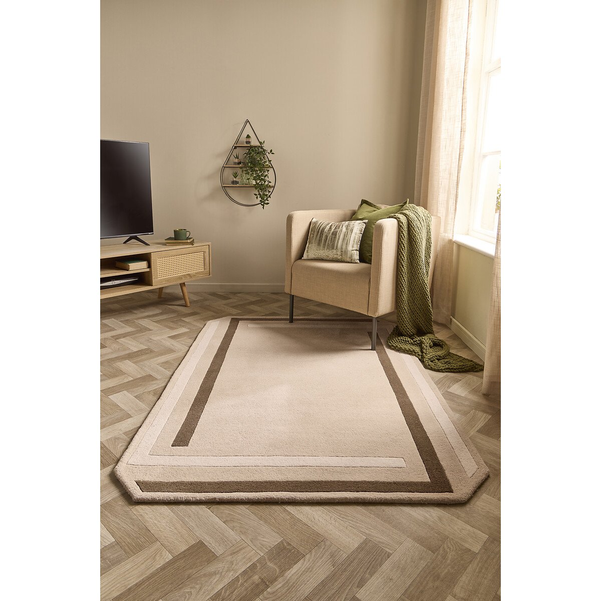 Origin Contour Rug brown , SO'HOME